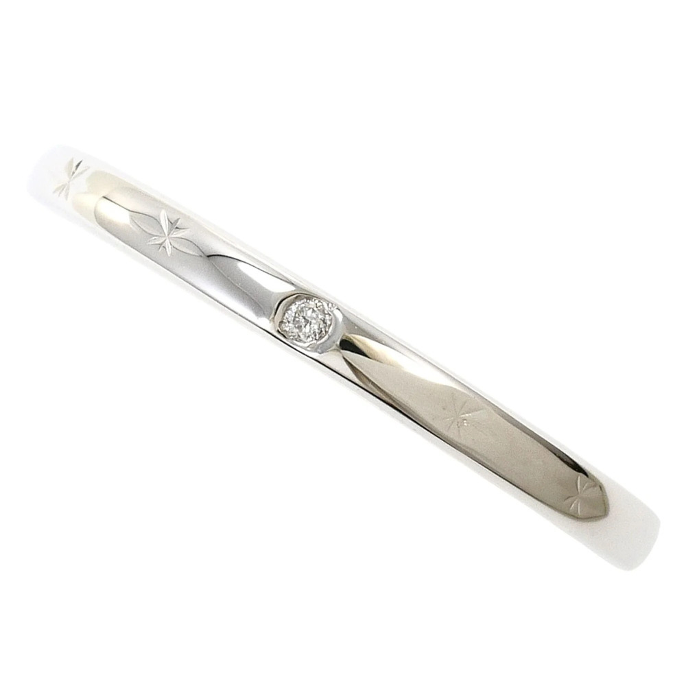 VINTAGE 18k Silver Diamond Ring